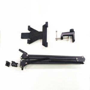 Adjustable Foldable Cantilever Bracket Arm Bracket for Tablet PC Computer Office Home Outdoors black
