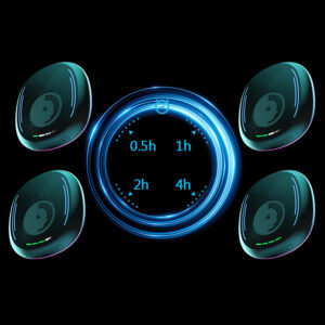 Mouse Jiggler Undetectable Mouse Mover With Timer Function LED Lights Plug Play Move Mechanical Turntable Pad White