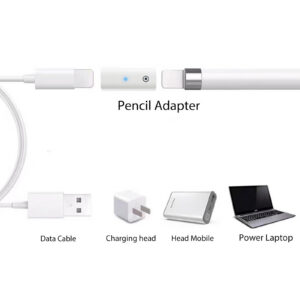 Stylus Charging Adapter Converter Charging Extension Adapter With Indication Light Compatible For Ipencil 1st to compatible for IOS female