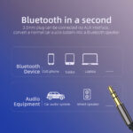 Car 5.0 Bluetooth-compatible  Receiver 3.5mm Jack Aux Receiver Handsfree Speaker Audio Music Fm Transmitter EB01 Receiver