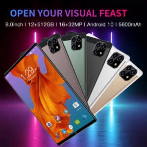P80 Tablet Computer 1GB+16GB Eight-core CPU Dual SIM Card Dual Standby Tablet PC Golden (UK Plug)