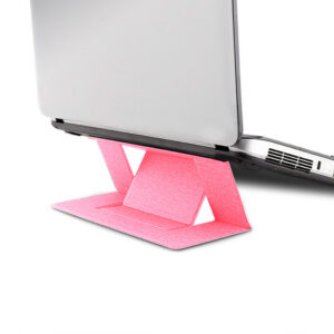 Portable Bracket for Macbook Invisible Laptop Stand Holder Ultra-Thin Seamlessly Detachable Adjustable Notebook Riser brown