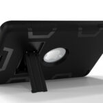 For IPAD MINI 4 PC+ Silicone Hit Color Armor Case Tri-proof Shockproof Dustproof Anti-fall Protective Cover  Black + black