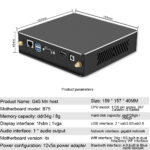 Abs G-45 Black Mini Host Full Cooper Turbo Cooler 19v 9.5a Mini Host i32120/8G/256G