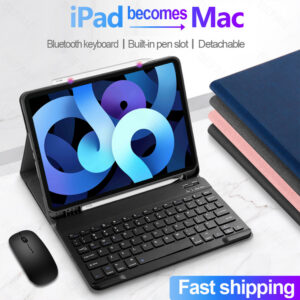 Tablet Protective Cover Silicone Case With Pen Slot Magnetic 360 Degree Rotatable Foldable Design Compatible For Pro2 Pro3 Pro5 Air4 black_Pro3 11-inch (2021)