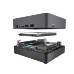 KB2 Mini PC Computer Host Square Windows/10 Linux Black