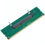DDR3 Laptop SO-DIMM to Desktop DIMM Memory RAM Connector Adapter green