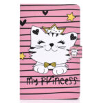 For Samsung T580 PU Laptop Protective Case with Front Snap Color Painted Smart Stay Cover  Fun elephant