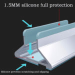 Laptop Stand Aluminium Alloy Laptop Bracket Storage Bracket Adjustable Computer Stand Laptop Holder Silver