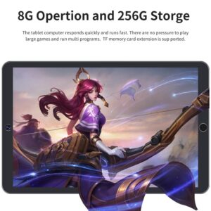 T4 Tablet 10.1-inch  Ips High-definition Screen Dual-card 8+256GB4G-LTETablet Pc black_European Plug