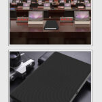 L9s Fingerprint Lock Multi Function Management Book Plan Notepad Agenda Business Meeting Notebook black