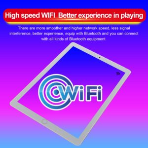 10.1-inch High-definition Gaming Tablet Gps Wifi Dual Camera ultra-thin Tablet Computer 4+64gb Silver UK plug