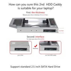 Notebook Optical Drive Hard Drive Bracket Sata3.0 Interface Changeable Panel Ssd Hard Drive Conversion Bracket 9.5MM