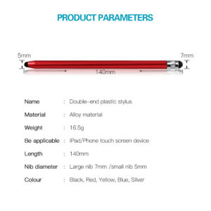 2 in 1 Stylus Pen Capacitive Screen Touch Pencil Drawing Pen for Tablet Android Smartphone blue