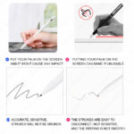 For Apple Pencil 2 Touch Pen Stylus For iPad Pro 11 12.9 9.7 2018 Air 3 10.2 2019 Mini 5 No Delay Drawing Pen Silver