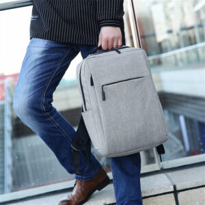 15.6 Inch Men Women Waterproof Laptop  Backpack Multifunctional Large Capacity Usb Charging Case Laptop Bag For Work Travel grey