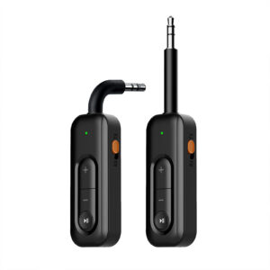 Car Audio 2 In 1 Bluetooth 5.2 Receiver Transmitter Noise Reduction Wireless Adapter Audio Module black