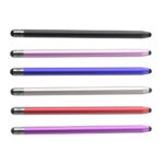Stylus Pen Both Ends Workable Capacitive Pens Digital Stylish Pen Pencil For Most Capacitive Touch Screens silver