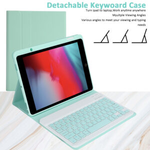 Tablet Case with Keyboard for 10.2-Inch iPad Pro11 Wireless Detachable Keyboard