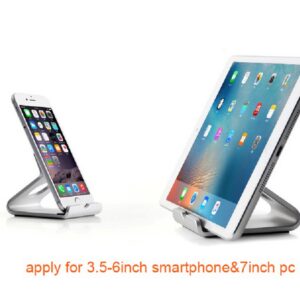 270° Rotatable Foldable Aluminum Alloy Desktop Holder Tablet Stand for Samsung Galaxy Tab Pro S iPad Pro10.5 9.7"" 12.9'' iPad Air Surface Pro 4 Kiosk POS Stand gray