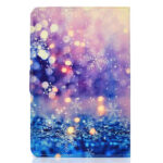 Universal Laptop Protective Cover Color Painted 8 Inches PU Case with Front Snap Purple quicksand