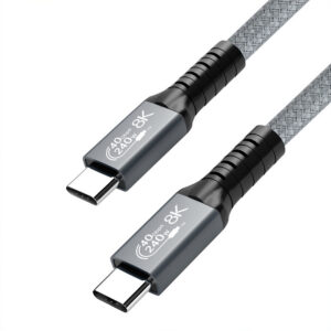 Usb 4.0 Data Cable Compatible For Thunderbolt 4 Type C Double-headed 8k Cable 40gbps Pd 240w Fast Charging Cable 0.3 meters